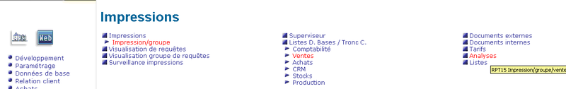 Crystal Reports et X3